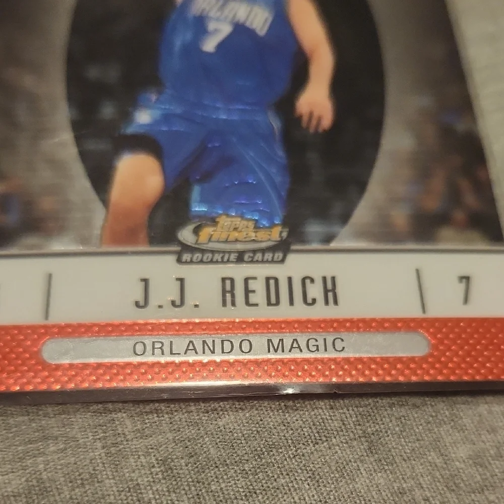 2007 Topps Finest J.J. Redick Rookie Basketball Card